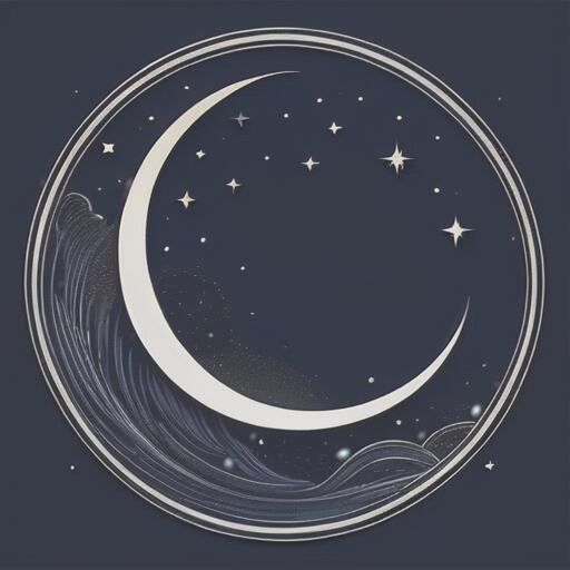 タロットクロス 紺 ネイビー 三日月 タペストリー 小さめ 大判 20cm～120cm プリント かわいい おしゃれ インテリア 祭壇 占い グッズ