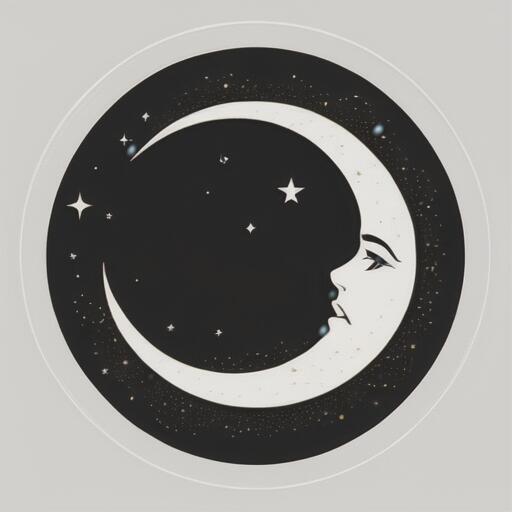 タロットクロス 黒 三日月 タペストリー 小さめ 大判 20cm～120cm プリント インテリア 祭壇 占い グッズ