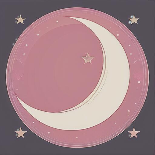 タロットクロス ピンク 三日月 かわいい タペストリー 小さめ 大判 20cm～120cm プリント インテリア ..