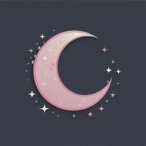 タロットクロス ピンク 三日月 かわいい タペストリー 小さめ 大判 20cm～120cm プリント インテリア 祭壇 占い グッズ