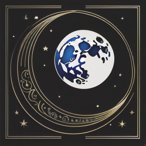 Tarot Card - タロットクロス 黒 三日月 タペストリー 小さめ 大判 20cm～120cm プリント インテリア 祭壇 占い グッズ