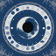 タロットクロス 青 紺 ブルー ホロスコープス 小さめ 大判 月 20cm～120cm おしゃれ タペストリー インテリア チャイナ風 壁 ウォールアート 正方形 占い グッズ