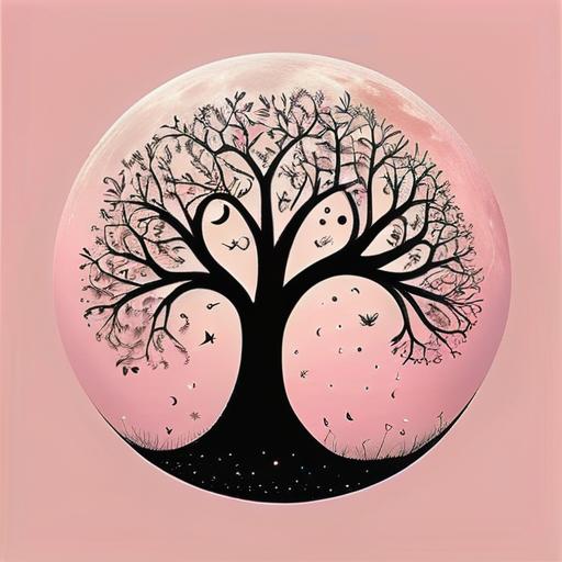 タロットクロス tarot 占い 神秘的 タペストリー おしゃれ 祭壇 撮影背景 正方形 グッズ アクセサリー 黒 ピンク 白 木 丸 月 鳥 葉 ピンク 円 星 図案 紺 アート デザイン 飾り 模様 白 月 星 草