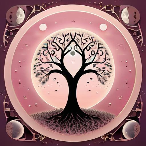 タロットクロス tarot 占い 神秘的 タペストリー おしゃれ 祭壇 撮影背景 正方形 グッズ アクセサリー 黒 ピンク 白 木 丸 月 鳥 葉 ピンク 円 星 図案 紺 アート デザイン 飾り 模様 白 月 星 草