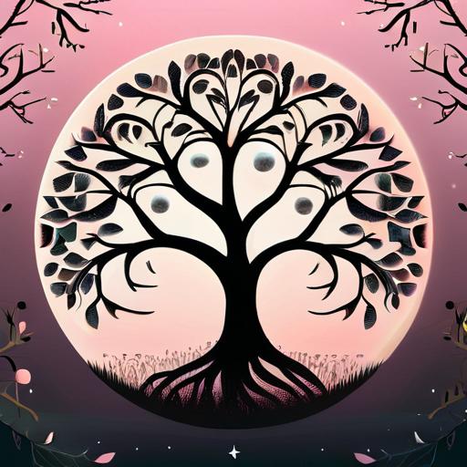 タロットクロス tarot 占い 神秘的 タペストリー おしゃれ 祭壇 撮影背景 正方形 グッズ アクセサリー 黒 ピンク 白 木 丸 月 鳥 葉 ピンク 円 星 図案 紺 アート デザイン 飾り 模様 白 月 星 草