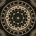 タロットクロス tarot 占い 神秘的 タペストリー おしゃれ 祭壇 撮影背景 正方形 グッズ アクセサリー 黒 黄色 緑 猫 向日葵 リース 白 花 植物 自然 円 模様 黄色い花 ベージュ 幾何学模様 アート 対称性 デザイン 星