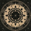 タロットクロス tarot 占い 神秘的 タペストリー おしゃれ 祭壇 撮影背景 正方形 グッズ アクセサリー 黒 黄色 緑 猫 向日葵 リース 白 花 植物 自然 円 模様 黄色い花 ベージュ 幾何学模様 アート 対称性 デザイン 星
