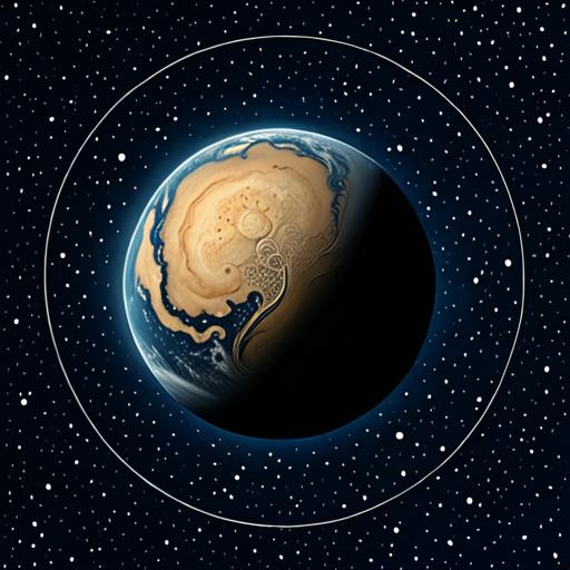 タロットクロス tarot 占い 神秘的 タペストリー おしゃれ 祭壇 撮影背景 正方形 グッズ アクセサリー 青 ベージュ 黒 惑星 宇宙 地球 模様 円