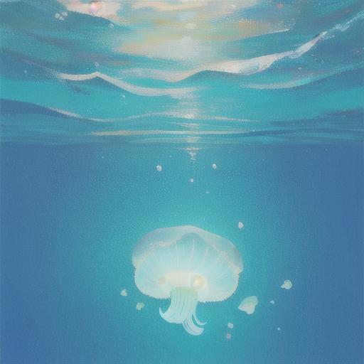 タロットクロス tarot 占い 神秘的 タペストリー おしゃれ 祭壇 撮影背景 正方形 グッズ アクセサリー 青 白 海洋 クラゲ 水 海 光