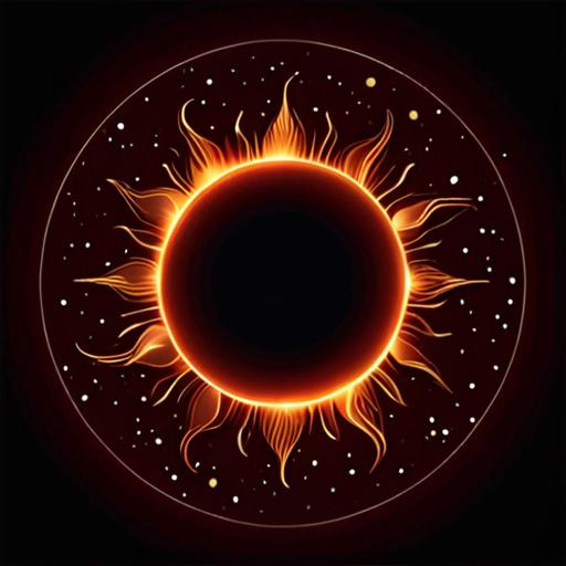 タロットクロス tarot 占い 神秘的 タペストリー おしゃれ 祭壇 撮影背景 正方形 グッズ アクセサリー 黒 オレンジ 太陽 宇宙 光 火 円