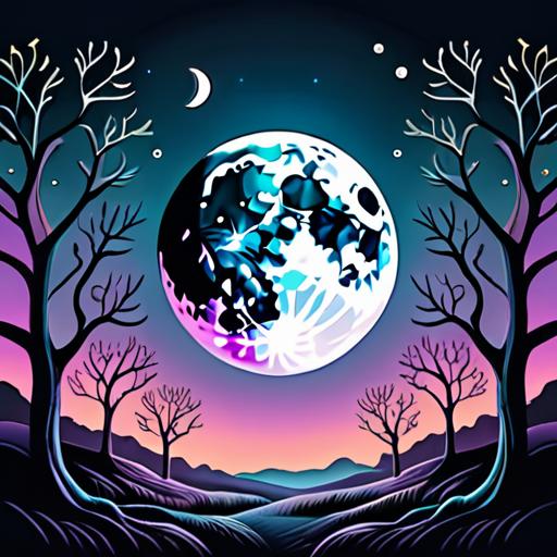 タロットクロス tarot 占い 神秘的 タペストリー おしゃれ 祭壇 撮影背景 正方形 グッズ アクセサリー 青 黒 白 生命の樹 月 夜空 自然 風景