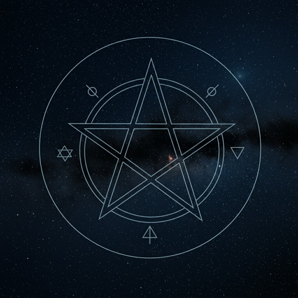 タロットクロス tarot 占い 神秘的 タペストリー おしゃれ 祭壇 撮影背景 正方形 グッズ アクセサリー 紺 黒 白 五芒星 魔法陣 星 宇宙 儀式