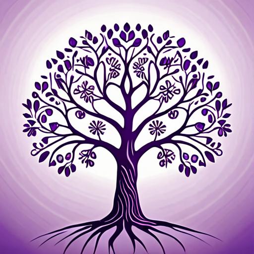 タロットクロス tarot 占い 神秘的 タペストリー おしゃれ 祭壇 撮影背景 正方形 グッズ アクセサリー 紫 白 生命の樹 癒し スピリチュアル 繁栄