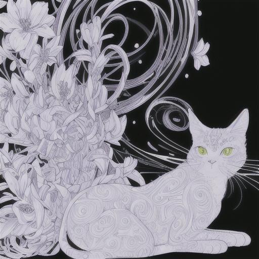 タロットクロス tarot 占い 神秘的 タペストリー おしゃれ 祭壇 撮影背景 正方形 グッズ アクセサリー 白 グレー 黒 猫 花 植物 渦巻き