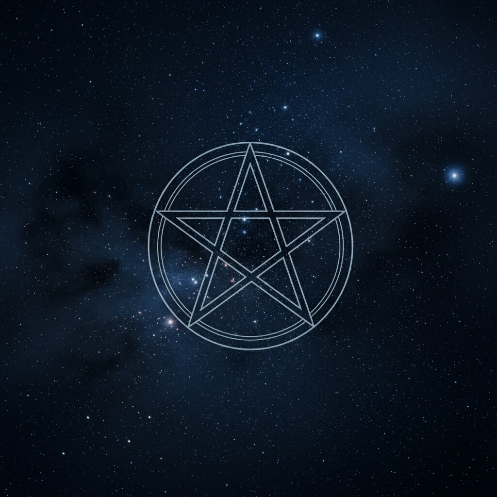 タロットクロス tarot 占い 神秘的 タペストリー おしゃれ 祭壇 撮影背景 正方形 グッズ アクセサリー 紺 黒 白 五芒星 ペンタグラム 星 宇宙 魔術