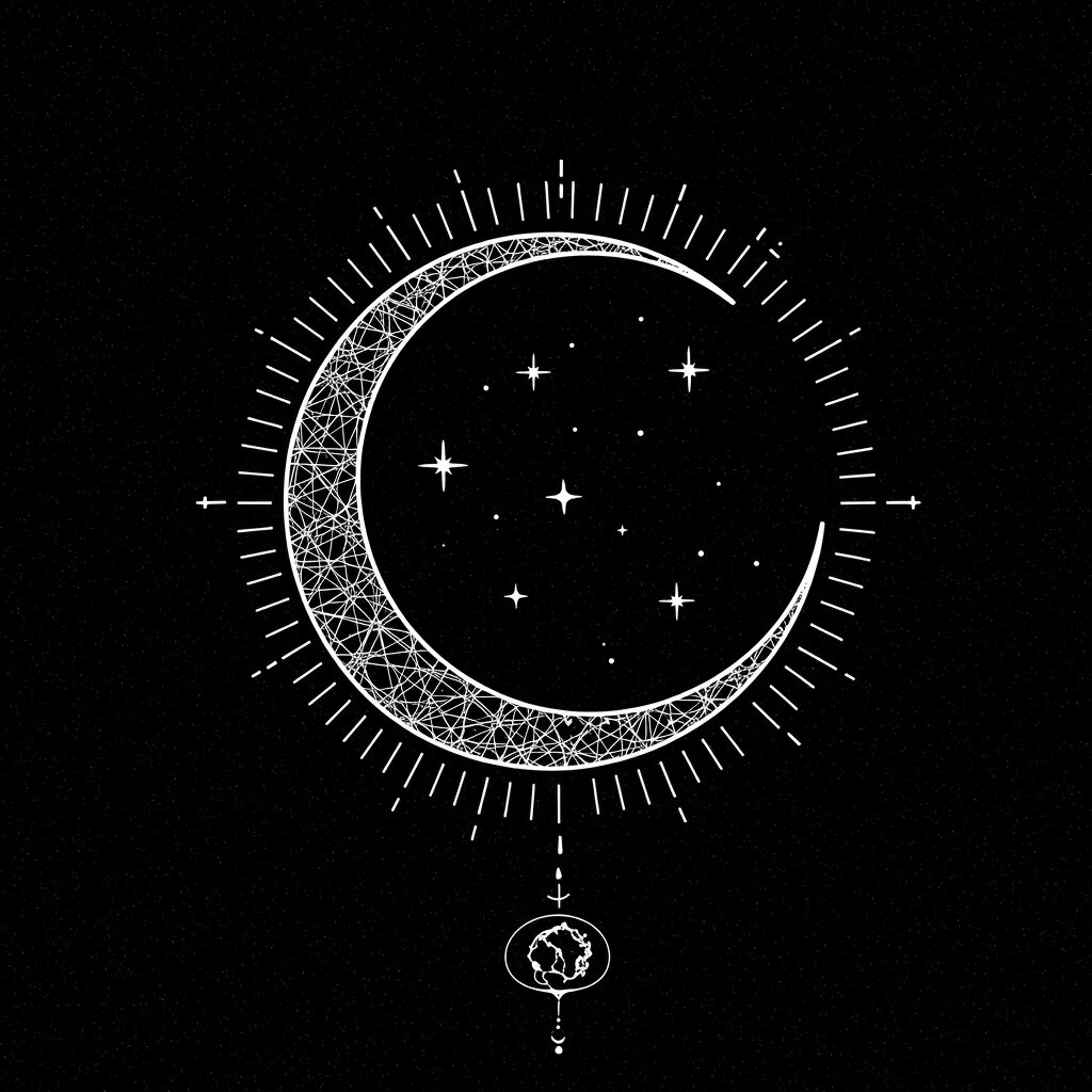 タロットクロス tarot 占い 神秘的 タペストリー おしゃれ 祭壇 撮影背景 正方形 グッズ アクセサリー 黒 白 月 星 宇宙 神秘 幾何学模様