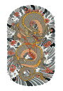 龍 竜 波 花 桜 タペストリー 和モダン 和柄 浮世絵風 刺青風 昭和レトロ 壁掛け 大判 長方形 タトゥー ジャパニーズ 男気 アウトロー 壁布 グレー 赤...
