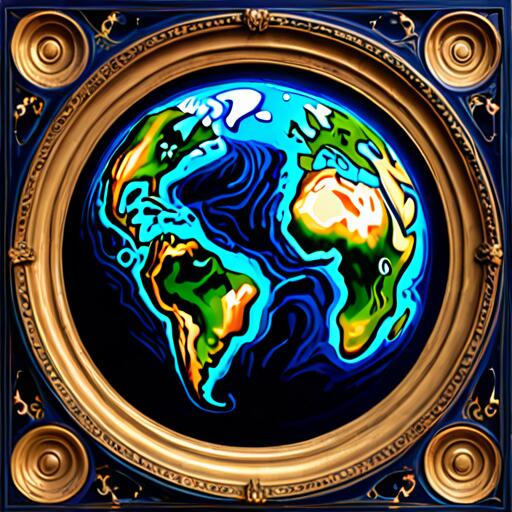 タロットクロス 占い 神秘的 ぬい撮り 小物 撮影背景 タペストリー 魔法陣 おしゃれ 祭壇 正方形 グッズ アクセサリー tarot 青 緑 黄色 地球 世界 宇宙 知恵 啓示