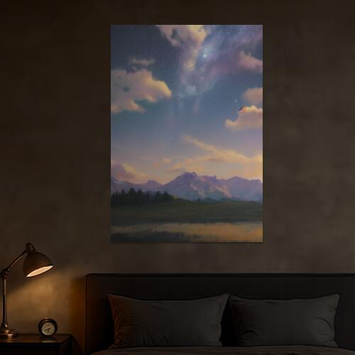 山 星空 雲 夜明け 風景 タペストリー 大きい 縦型 縦配信 大自然 インテリア 撮影背景 壁掛け 大判 長方形 壁布 青 ピンク オレンジ