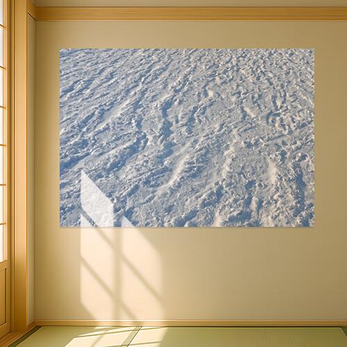 雪 雪原 冬 自然 風景 タペストリー クリスマス 雪景色 インテリア 大きい 撮影背景 壁掛け 大判 長方形 壁布 白 グレー 青