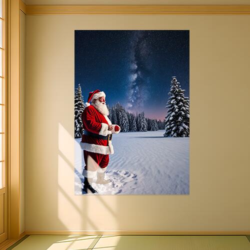 クリスマス タペストリー 雪景色 夜 神秘的 冬 インテリア 大きい 撮影背景 壁掛け 大判 長方形 壁布