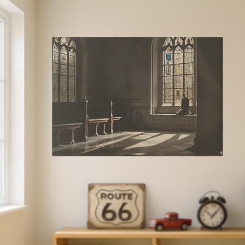 教会 窓 祈り 光 宗教 タペストリー イタリアマフィア風 男気 防犯 ヤクザ風 根性 かっこいい グッズ ..