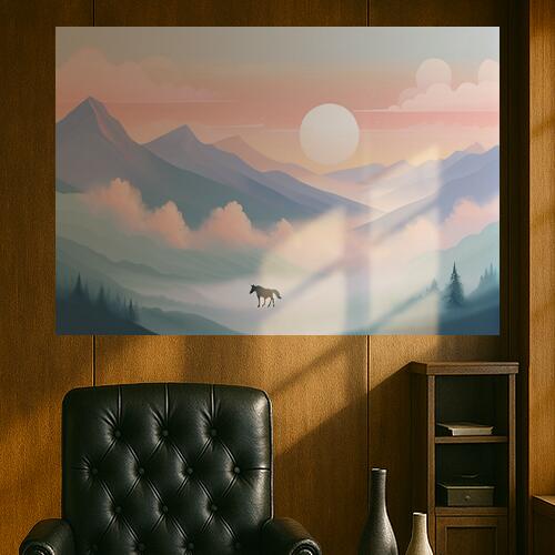 山 雲 空 夕焼け ユニコーン タペストリー 北欧風 おうちスタジオ 幻想的 雑貨 グッズ 癒し インテリア 大きい 撮影背景 壁掛け 大判 長方形 壁布 青 ピンク オレンジ