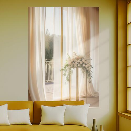 花 フラワーアレンジメント 結婚式 エレガント 装飾 タペストリー ウェディングバナー 結婚祝い おうち..