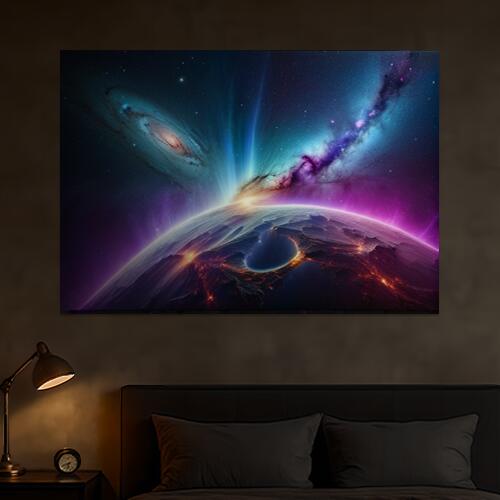 宇宙 星 銀河 地球 スペース タペストリー 瞑想 幻想的 ヒーリング リラックス ミステリアス おうちスタジオ グッズ 壁掛け インテリア 大きい 撮影背景 大判 長方形 青 ピンク 紫