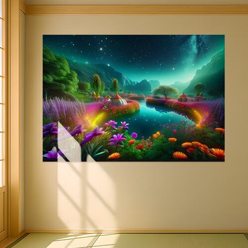 風景 花 夜空 山 湖 タペストリー 瞑想 幻想的 ヒーリング リラックス ミステリアス おうちスタジオ グッズ 壁掛け インテリア 大きい 撮影背景 大判 長方形 青 ピンク オレンジ