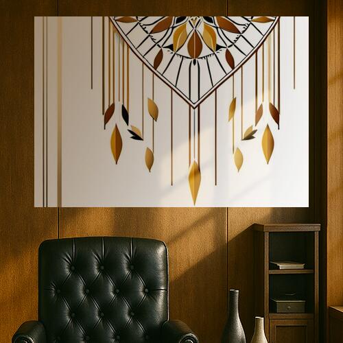 掛け軸 和風 幾何学模様 抽象 アート タペストリー ドリームキャッチャー 開運グッズ 壁飾り 巨大 瞑想..