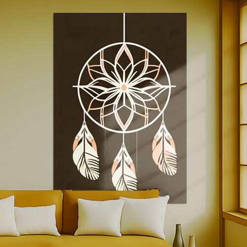 ドリームキャッチャー 羽 魔除け お守り ボヘミアン タペストリー 開運グッズ 壁飾り 巨大 瞑想 壁掛け..