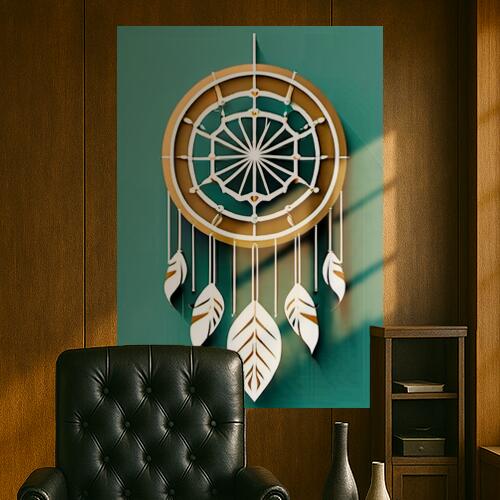 ドリームキャッチャー 魔除け お守り 羽 ボヘミアン タペストリー 開運グッズ 壁飾り 巨大 瞑想 壁掛け インテリア 大きい 撮影背景 長方形 ベージュ 白 青