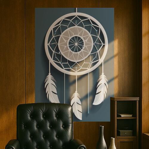 ドリームキャッチャー 羽 魔除け お守り インディアン タペストリー 開運グッズ 壁飾り 巨大 瞑想 壁掛け インテリア 大きい 撮影背景 長方形 白 ベージュ 青