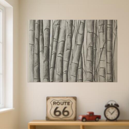 竹 墨絵 自然 静寂 和風 タペストリー 和柄 和モダン 水墨画風 大判 布製 壁飾り 巨大 壁掛け インテリ..