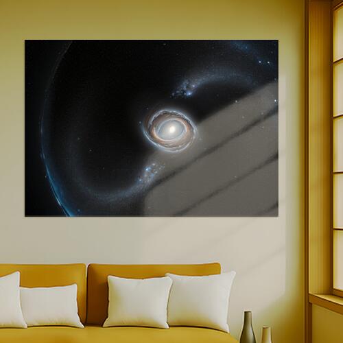 宇宙 銀河 星 ブラックホール 天体 タペストリー 風景 リラックス 名画風 遠景 瞑想 大判 布製 壁飾り ..