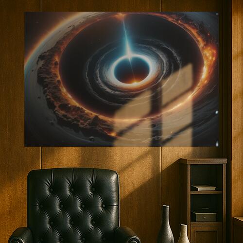 ブラックホール 宇宙 星 銀河 天体 タペストリー 風景 リラックス 名画風 遠景 瞑想 大判 布製 壁飾り 巨大 壁掛け インテリア 大きい 撮影背景 長方形 黒 青 オレンジ