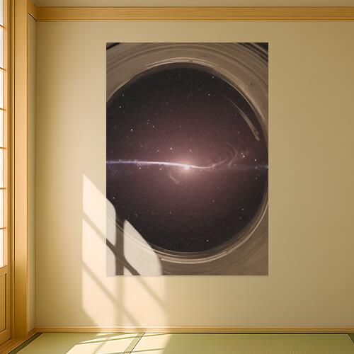 宇宙 星 銀河 スペース 天体 タペストリー 風景 リラックス 名画風 遠景 瞑想 大判 布製 壁飾り 巨大 壁掛け インテリア 大きい 撮影背景 長方形 黒 ベージュ