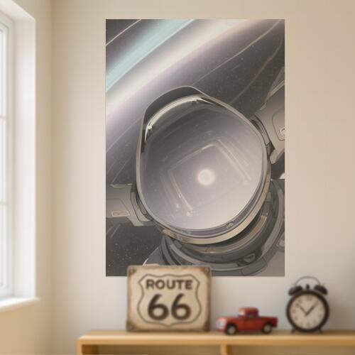 宇宙飛行士 宇宙 ヘルメット 星 宇宙服 タペストリー 風景 リラックス 名画風 遠景 瞑想 大判 布製 壁飾り 巨大 壁掛け インテリア 大きい 撮影背景 長方形 白 グレー 黒