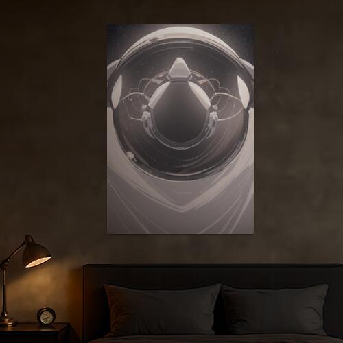 宇宙飛行士 ヘルメット 宇宙 未来 SF タペストリー 風景 リラックス 名画風 遠景 瞑想 大判 布製 壁飾..