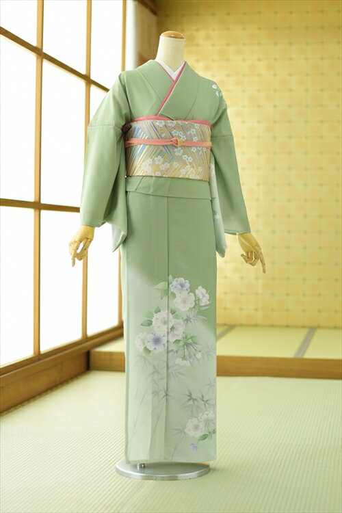 【レンタル】夏用 単衣 単 訪問着レンタル mh1337 着物レンタル 付下げ フルセット 結婚式 お宮参り kimono 夏 6月 7月 8月 9月 付け下げ 涼しい ママ 母 母親 houmongi 往復送料無料