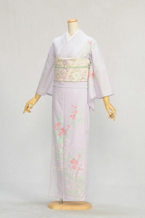 夏用 絽(ろ)訪問着 フルセットレンタル 式典 お茶会 着物 訪問着　レンタル 夏のお出かけ 結婚式 およばれ お宮参り 七五三 貸衣装 フルフル 夏　着物 母親/母/ママ