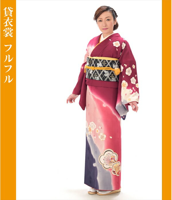 【レンタル】【着物レンタル 入学式】 訪問着 レンタル 付下げ 〔卒業式 母 着物〕 着物 レンタル訪問着 大きいサイズ フルセット 付け下げ 卒業式 卒園式 結婚式 お宮参り 七五三 母親 母 ママ mh102