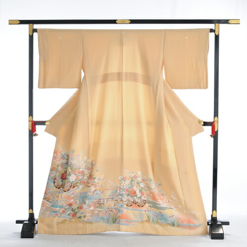 【高級正絹】色留め袖 レンタル 色留袖 着物レンタル 結婚式 親族 列席者 お呼ばれ 叙勲 貸衣装 フルフル