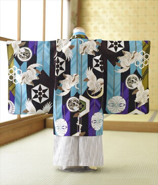 【レンタル】七五三 男の子 着物 レンタル 《身長》105cm前後 m753-51161 【5歳男の子】袴レンタル 七五三セットレンタル 753レンタル 貸衣装 五歳 卒園式 着物レンタル 子供着物 羽織袴 結婚式 5才 七草 往復送料無料