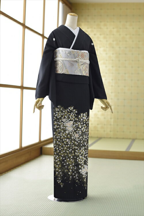 高級正絹 留袖 レンタル フルセットレンタル 着物レンタル 黒留袖 結婚式 母上 親族 列席者 貸衣装 フルフル 安い かしいしょう おすすめ