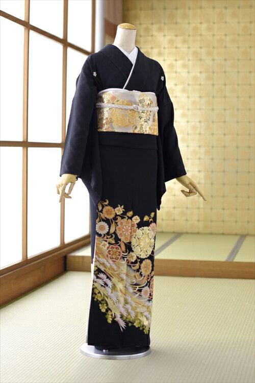 高級正絹 留袖レンタル フルセットレンタル着物レンタル 黒留袖 結婚式 母親 母上 親族 列席者 貸衣装 フルフル 安い かしいしょう おすすめ mt2083