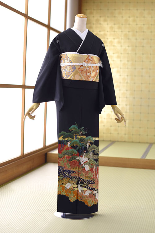 留袖 レンタル フルセットレンタル 着物レンタル 黒留袖レンタル 結婚式 母親 母上 親族 列席者 貸衣装 フルフル 安い かしいしょう おすすめ mt1056