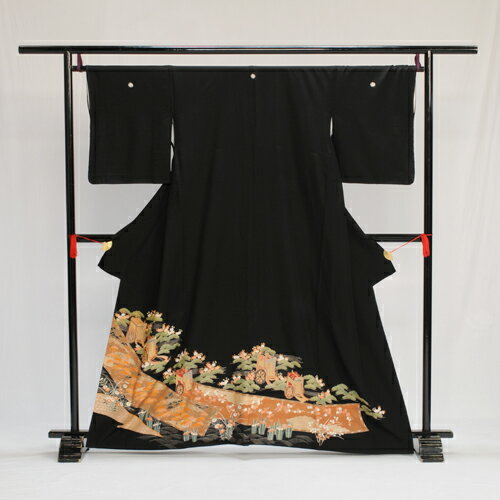 【レンタル】【留袖レンタル】【フルセットレンタル】【高級正絹】【着物レンタル】【黒留袖レンタル】【結婚式】【母上・親族・列席者】【貸衣装 フルフル】安い〔かしいしょう〕 おすすめ