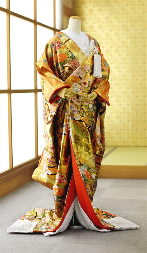 楽天市場】西陣織(種類(花嫁着物)色打掛)(和服|レディース 楽天市場】西陣織(種類(花嫁着物)色打掛)(和服|レディース